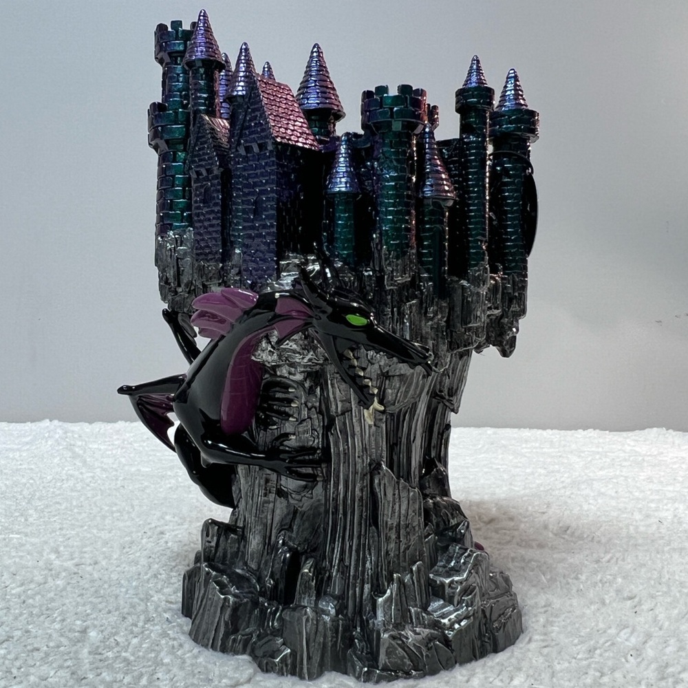 Bath & Body Works Disney Villains Maleficent Purple Dragon Castle Candle Holder - Picture 4 of 12